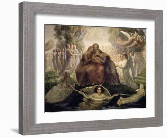 Le Poème de l'âme. Génération divine-Louis Janmot-Framed Giclee Print