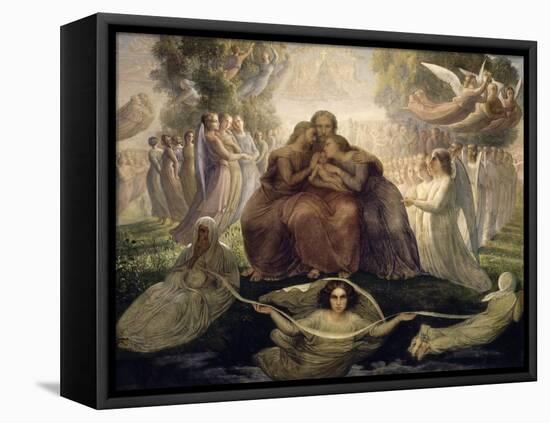 Le Poème de l'âme. Génération divine-Louis Janmot-Framed Premier Image Canvas