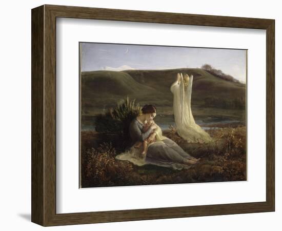 Le Poème de l'âme. L'Ange et la mère-Louis Janmot-Framed Giclee Print