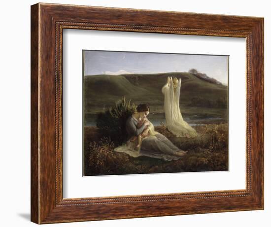 Le Poème de l'âme. L'Ange et la mère-Louis Janmot-Framed Giclee Print