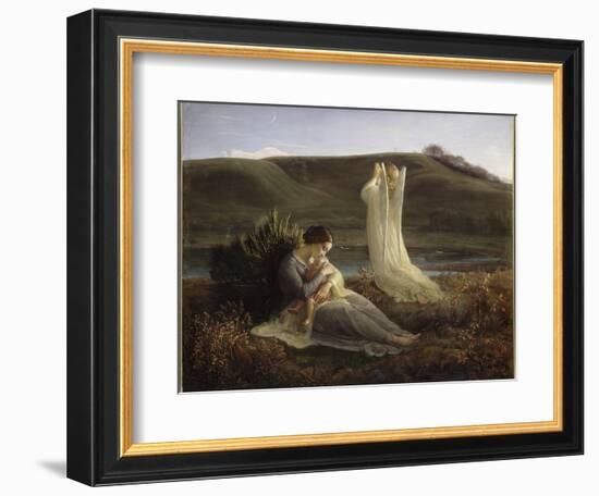 Le Poème de l'âme. L'Ange et la mère-Louis Janmot-Framed Giclee Print