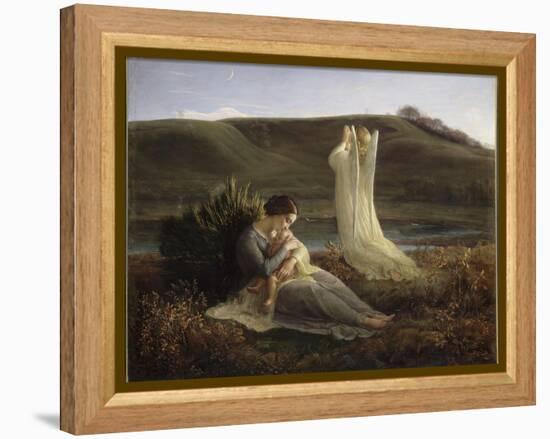Le Poème de l'âme. L'Ange et la mère-Louis Janmot-Framed Premier Image Canvas