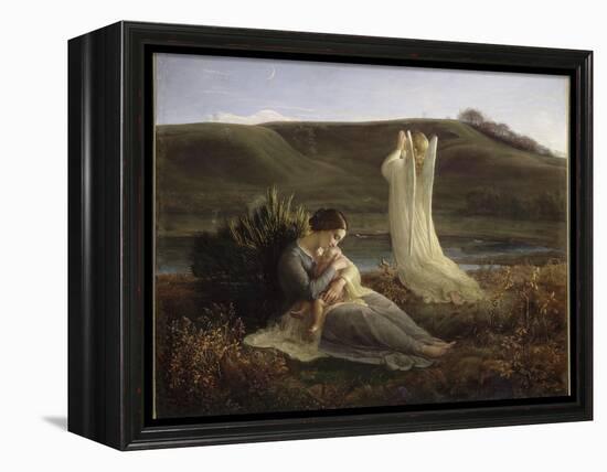 Le Poème de l'âme. L'Ange et la mère-Louis Janmot-Framed Premier Image Canvas