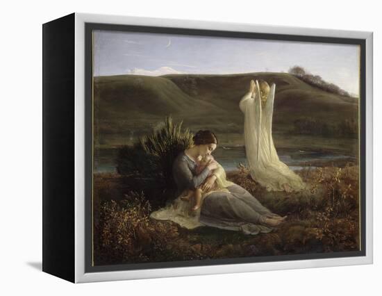 Le Poème de l'âme. L'Ange et la mère-Louis Janmot-Framed Premier Image Canvas