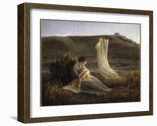 Le Poème de l'âme. L'Ange et la mère-Louis Janmot-Framed Giclee Print