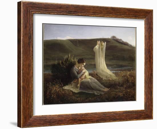 Le Poème de l'âme. L'Ange et la mère-Louis Janmot-Framed Giclee Print