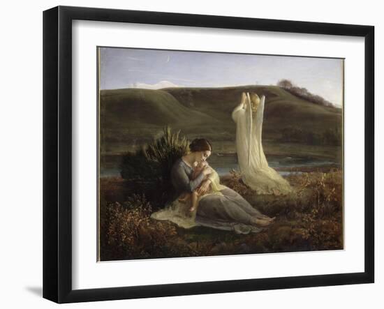 Le Poème de l'âme. L'Ange et la mère-Louis Janmot-Framed Giclee Print
