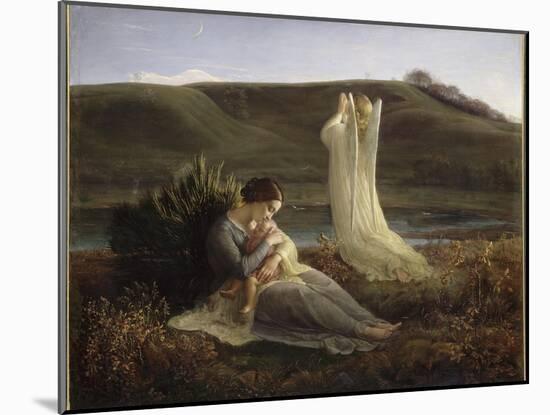 Le Poème de l'âme. L'Ange et la mère-Louis Janmot-Mounted Giclee Print