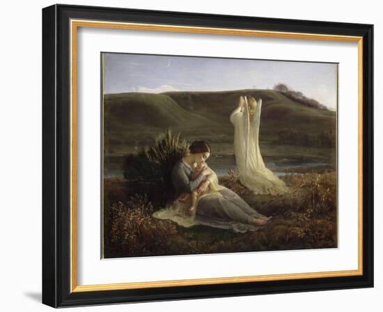 Le Poème de l'âme. L'Ange et la mère-Louis Janmot-Framed Giclee Print