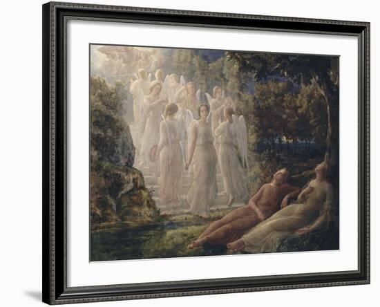 Le Poème de l'âme. L'Echelle d'or-Louis Janmot-Framed Giclee Print