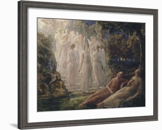 Le Poème de l'âme. L'Echelle d'or-Louis Janmot-Framed Giclee Print