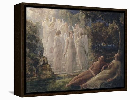 Le Poème de l'âme. L'Echelle d'or-Louis Janmot-Framed Premier Image Canvas