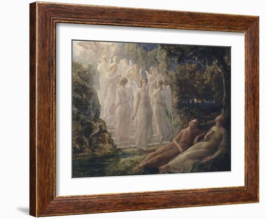 Le Poème de l'âme. L'Echelle d'or-Louis Janmot-Framed Giclee Print