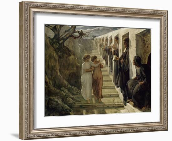 Le Poème de l'âme. Le Mauvais sentier-Louis Janmot-Framed Giclee Print