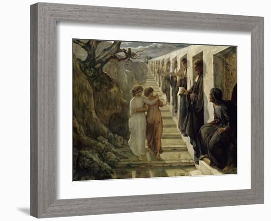 Le Poème de l'âme. Le Mauvais sentier-Louis Janmot-Framed Giclee Print