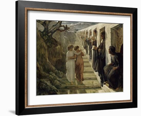 Le Poème de l'âme. Le Mauvais sentier-Louis Janmot-Framed Giclee Print