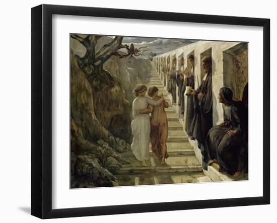 Le Poème de l'âme. Le Mauvais sentier-Louis Janmot-Framed Giclee Print