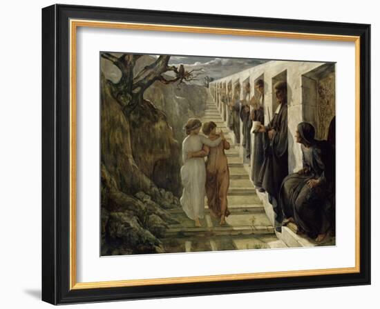 Le Poème de l'âme. Le Mauvais sentier-Louis Janmot-Framed Giclee Print