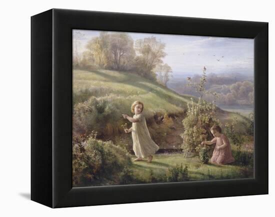 Le Poème de l'âme. Le printemps-Louis Janmot-Framed Premier Image Canvas