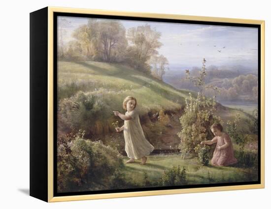 Le Poème de l'âme. Le printemps-Louis Janmot-Framed Premier Image Canvas