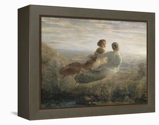 Le Poème de l'âme. Le vol de l'Âme-Louis Janmot-Framed Premier Image Canvas