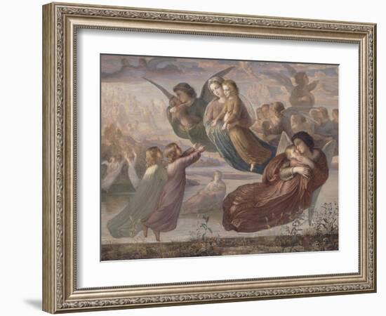 Le Poème de l'âme. Souvenir du ciel-Louis Janmot-Framed Giclee Print