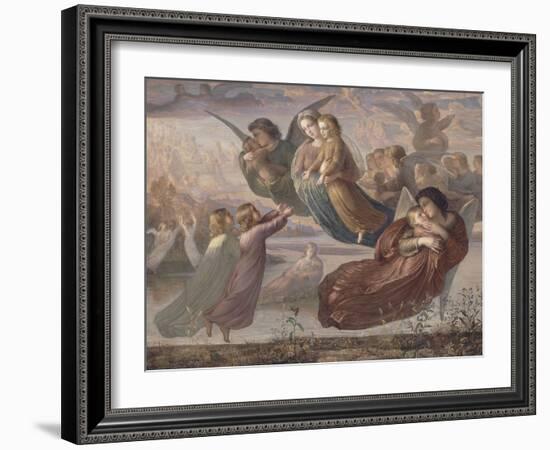 Le Poème de l'âme. Souvenir du ciel-Louis Janmot-Framed Giclee Print