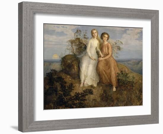 Le Poème de l'âme. Un soir-Louis Janmot-Framed Giclee Print