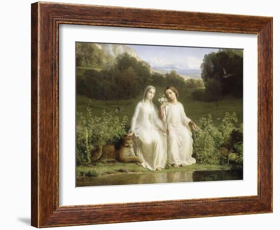 Le Poème de l'âme. Virginitas-Louis Janmot-Framed Giclee Print