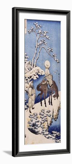 Le poète chinois Su Dongpo-Katsushika Hokusai-Framed Giclee Print