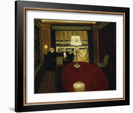 Le Poker-Félix Vallotton-Framed Giclee Print