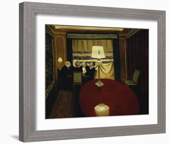 Le Poker-Félix Vallotton-Framed Giclee Print