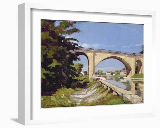 Le Pont Canal a Briare, 1888-Henri-Joseph Harpignies-Framed Giclee Print