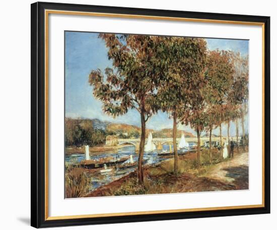 Le Pont d'Argenteuil en Automne-Pierre-Auguste Renoir-Framed Premium Giclee Print