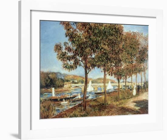 Le Pont d'Argenteuil en Automne-Pierre-Auguste Renoir-Framed Premium Giclee Print