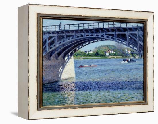 Le Pont D'argenteuil Painting by Gustave Caillebotte (1848-1894) 1883 Sun. 0,79X0,63 M Private Coll-Gustave Caillebotte-Framed Premier Image Canvas