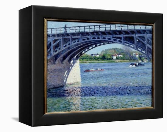 Le Pont D'argenteuil Painting by Gustave Caillebotte (1848-1894) 1883 Sun. 0,79X0,63 M Private Coll-Gustave Caillebotte-Framed Premier Image Canvas