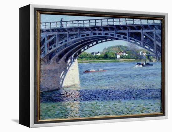 Le Pont D'argenteuil Painting by Gustave Caillebotte (1848-1894) 1883 Sun. 0,79X0,63 M Private Coll-Gustave Caillebotte-Framed Premier Image Canvas