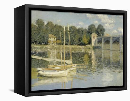 Le pont d'Argenteuil-Claude Monet-Framed Premier Image Canvas