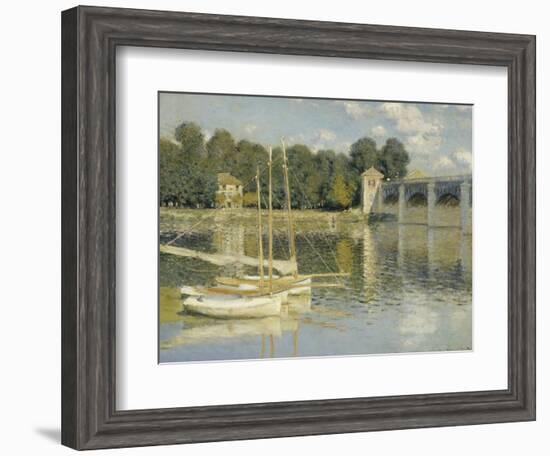 Le pont d'Argenteuil-Claude Monet-Framed Giclee Print