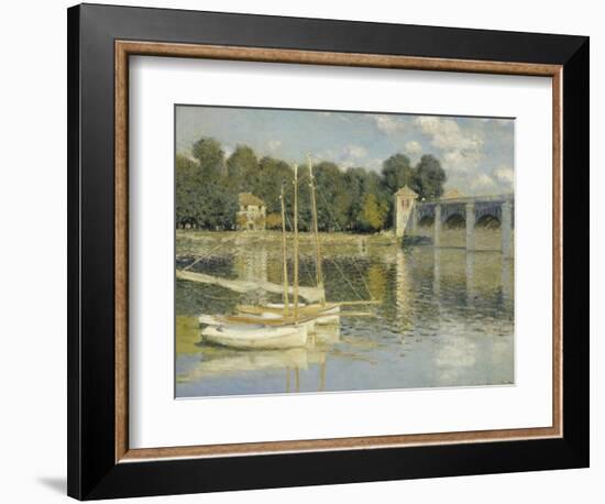 Le pont d'Argenteuil-Claude Monet-Framed Giclee Print