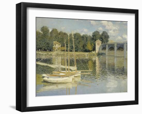 Le pont d'Argenteuil-Claude Monet-Framed Giclee Print