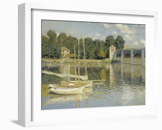 Le pont d'Argenteuil-Claude Monet-Framed Giclee Print