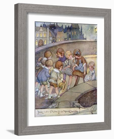 Le Pont D'Avignon-Anne Anderson-Framed Art Print