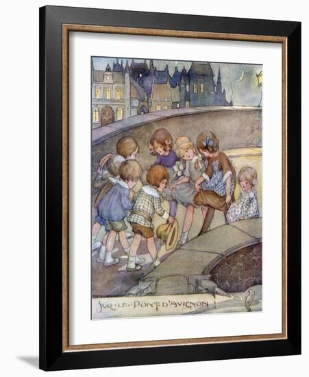 Le Pont D'Avignon-Anne Anderson-Framed Art Print