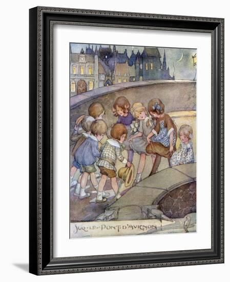 Le Pont D'Avignon-Anne Anderson-Framed Art Print