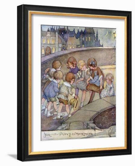 Le Pont D'Avignon-Anne Anderson-Framed Art Print