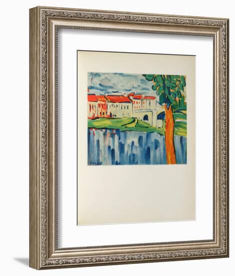 Le Pont de Chatou, 1906-Maurice De Vlaminck-Framed Collectable Print