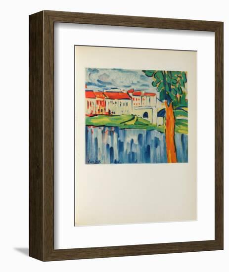 Le Pont de Chatou, 1906-Maurice De Vlaminck-Framed Collectable Print