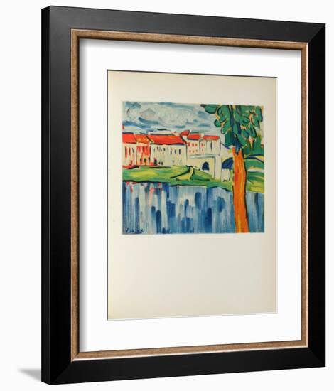 Le Pont de Chatou, 1906-Maurice De Vlaminck-Framed Collectable Print